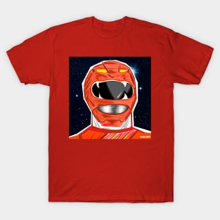 the red ranger in space suit T-Shirt